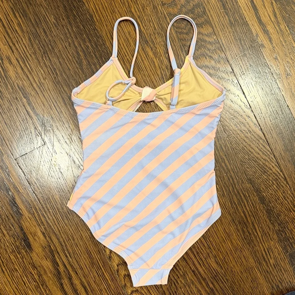 NWOT Shade Critters Girls Stripe Girl’s One-Piece Cutout Swimsuit